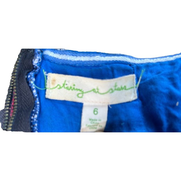 Anthropologie Boho Chic Staring at Stars Corset Top Strapless Cropped Size 6 - Picture 4 of 8